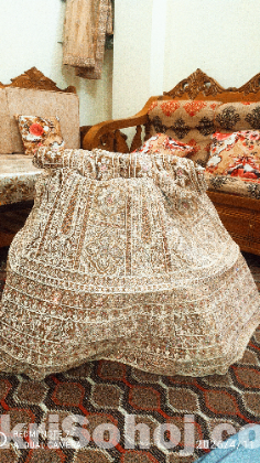 বিলাসবহুল ব্রাইডাল লেহেঙ্গা — জরি ও স্টোন কাজ সহ নতুন